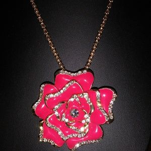 Betsey Johnson Jewelry - Betsey Johnson's red crystal pendant Betsey Johnson Jewelry - Betsey Johnson's red crystal pendant